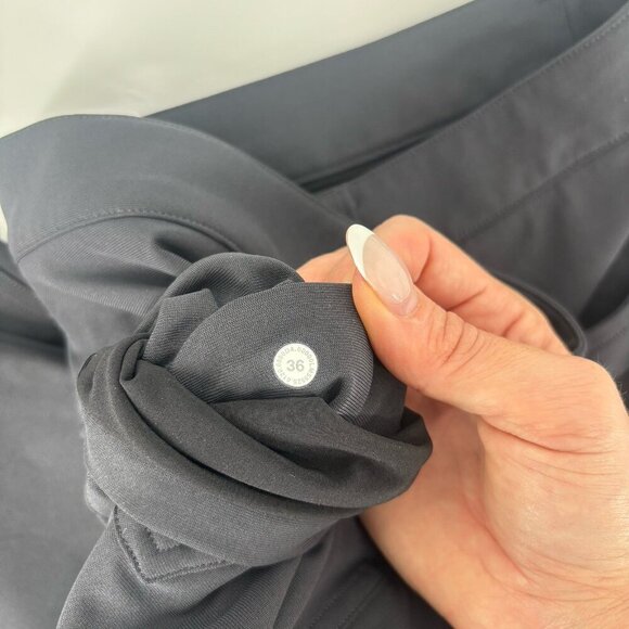 Lululemon ABC Pants Mens Size 36 Athletic Dark Gray Chino Golf 5 Pocket - Picture 3 of 12